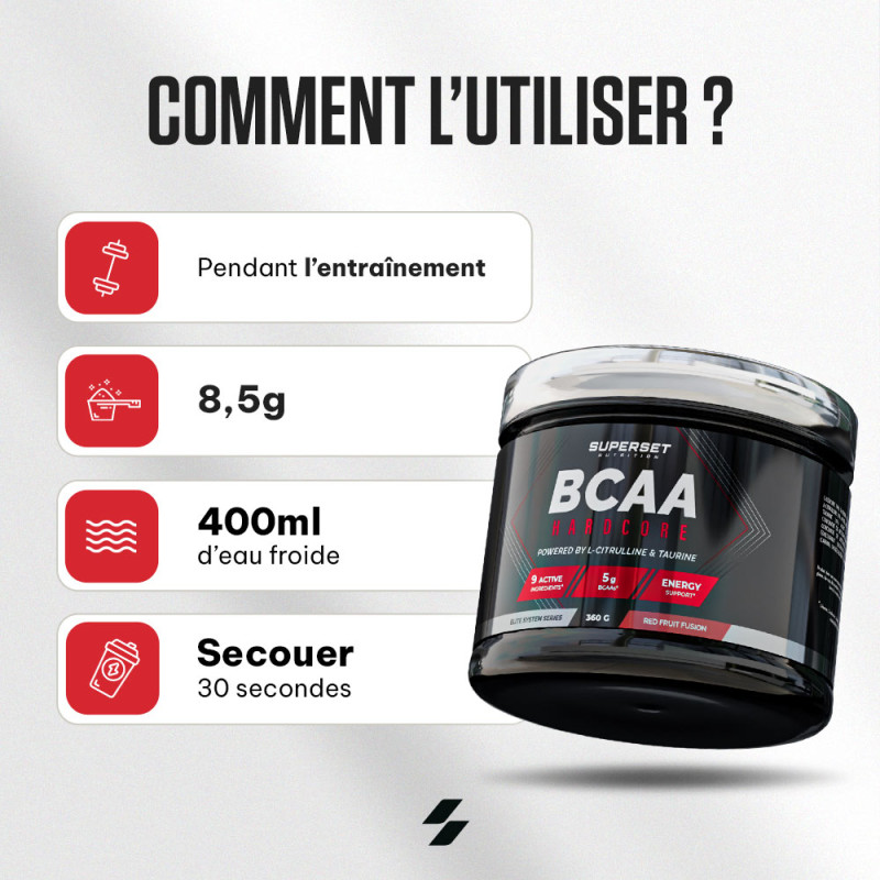 Échantillon BCAA Hardcore (8,5 g)