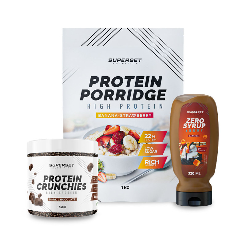 Pack Petit-déj - Porridge + Protein Crunchies + Zero Syrup