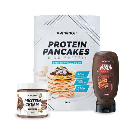 Pacchetto Colazione - Pancakes + Protein Cream + Zero Syrup